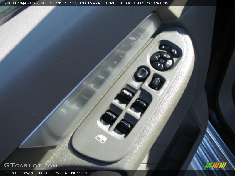 Patriot Blue Pearl / Medium Slate Gray 2008 Dodge Ram 3500 Big Horn Edition Quad Cab 4x4