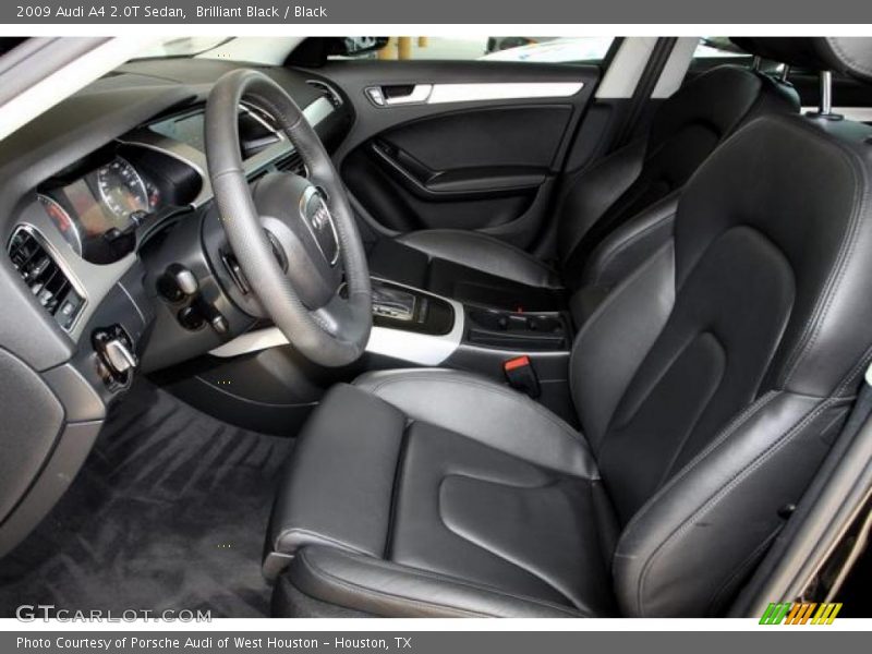 Brilliant Black / Black 2009 Audi A4 2.0T Sedan