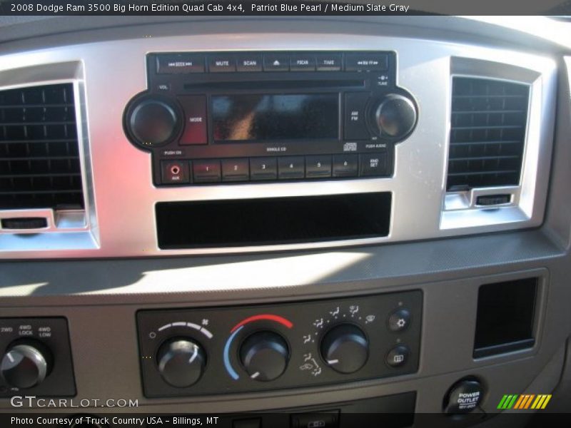 Patriot Blue Pearl / Medium Slate Gray 2008 Dodge Ram 3500 Big Horn Edition Quad Cab 4x4