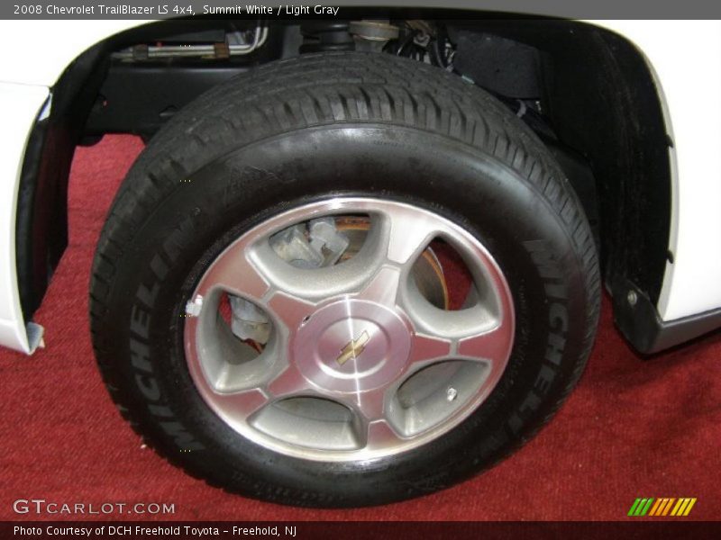 Summit White / Light Gray 2008 Chevrolet TrailBlazer LS 4x4