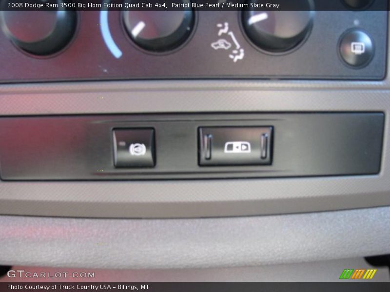 Patriot Blue Pearl / Medium Slate Gray 2008 Dodge Ram 3500 Big Horn Edition Quad Cab 4x4