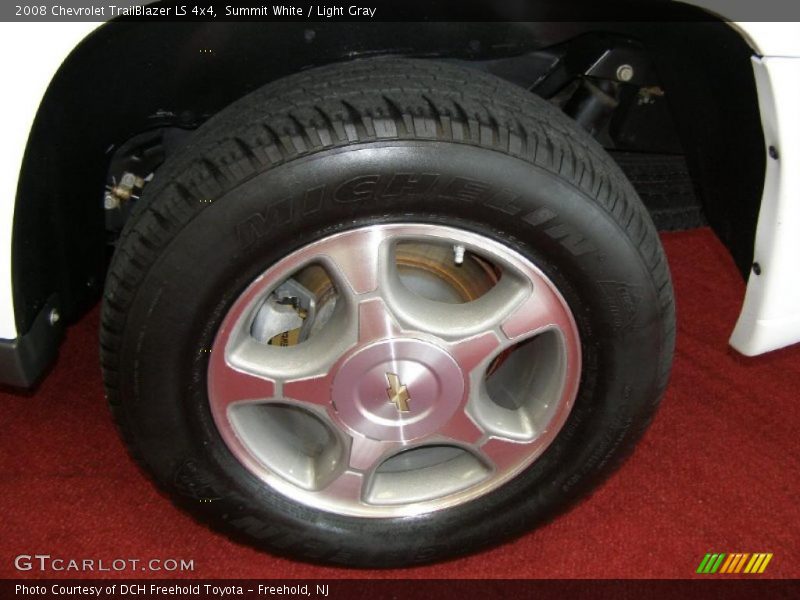 Summit White / Light Gray 2008 Chevrolet TrailBlazer LS 4x4