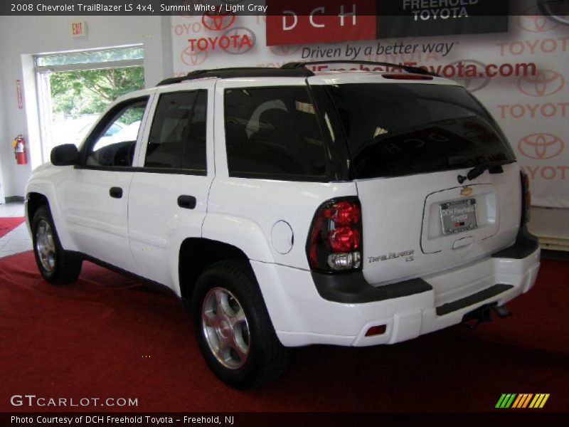 Summit White / Light Gray 2008 Chevrolet TrailBlazer LS 4x4