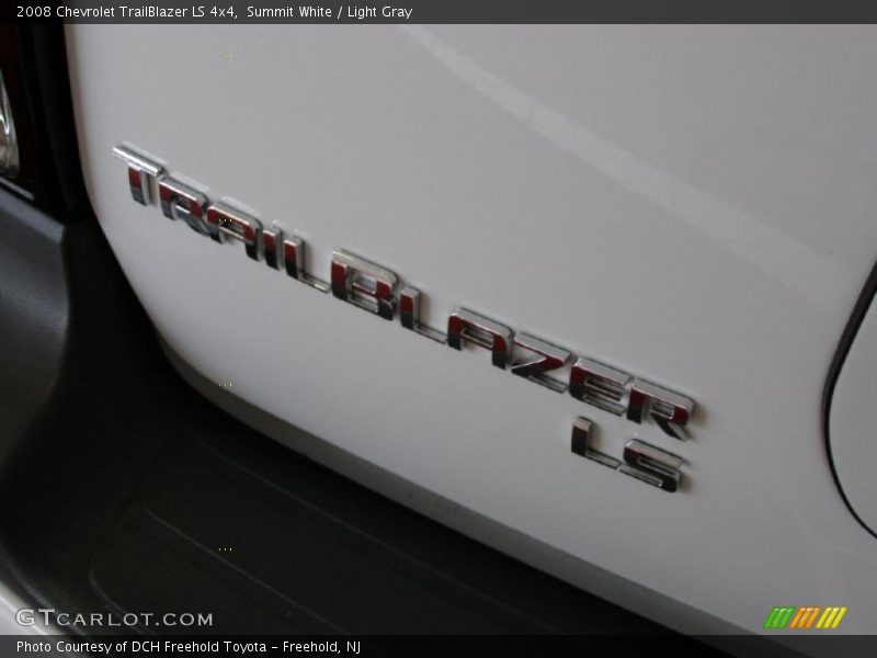 Summit White / Light Gray 2008 Chevrolet TrailBlazer LS 4x4