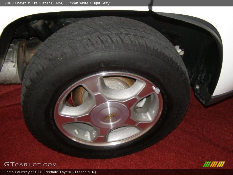 Summit White / Light Gray 2008 Chevrolet TrailBlazer LS 4x4