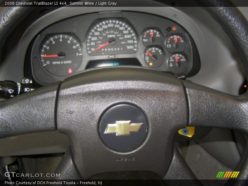 Summit White / Light Gray 2008 Chevrolet TrailBlazer LS 4x4