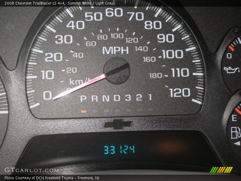 Summit White / Light Gray 2008 Chevrolet TrailBlazer LS 4x4