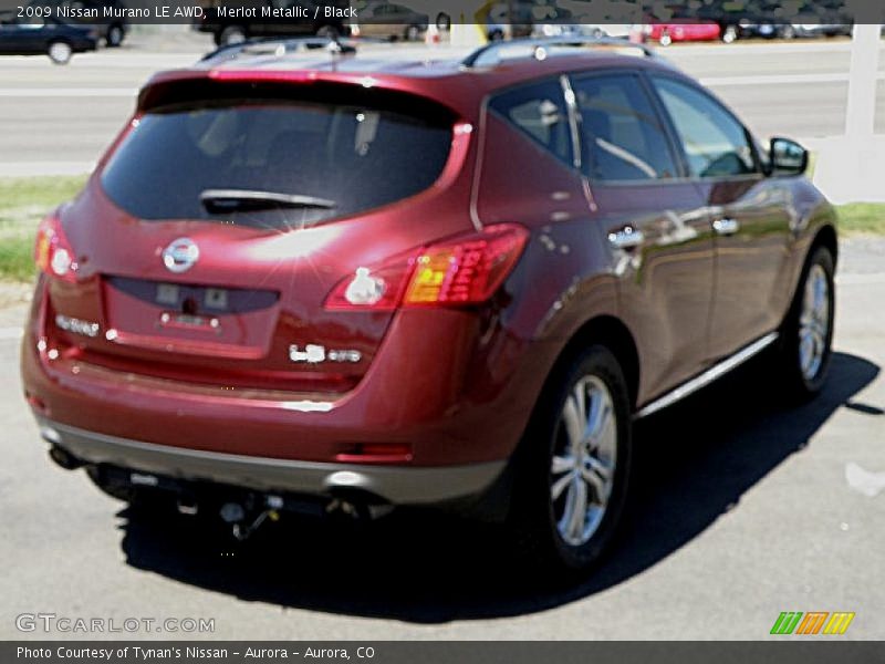 Merlot Metallic / Black 2009 Nissan Murano LE AWD