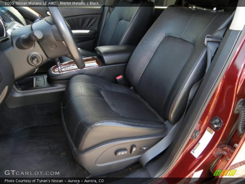 Merlot Metallic / Black 2009 Nissan Murano LE AWD