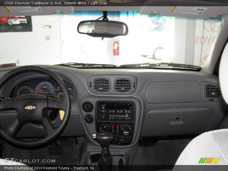 Summit White / Light Gray 2008 Chevrolet TrailBlazer LS 4x4