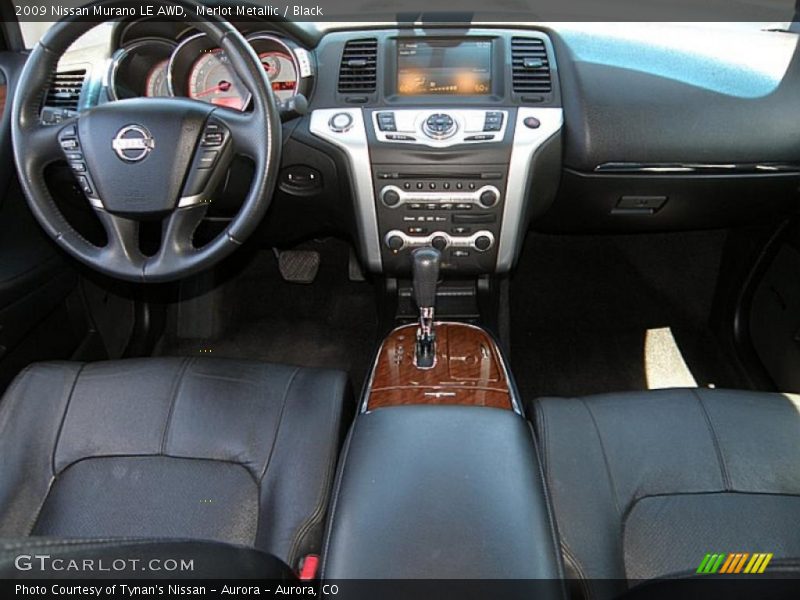 Merlot Metallic / Black 2009 Nissan Murano LE AWD