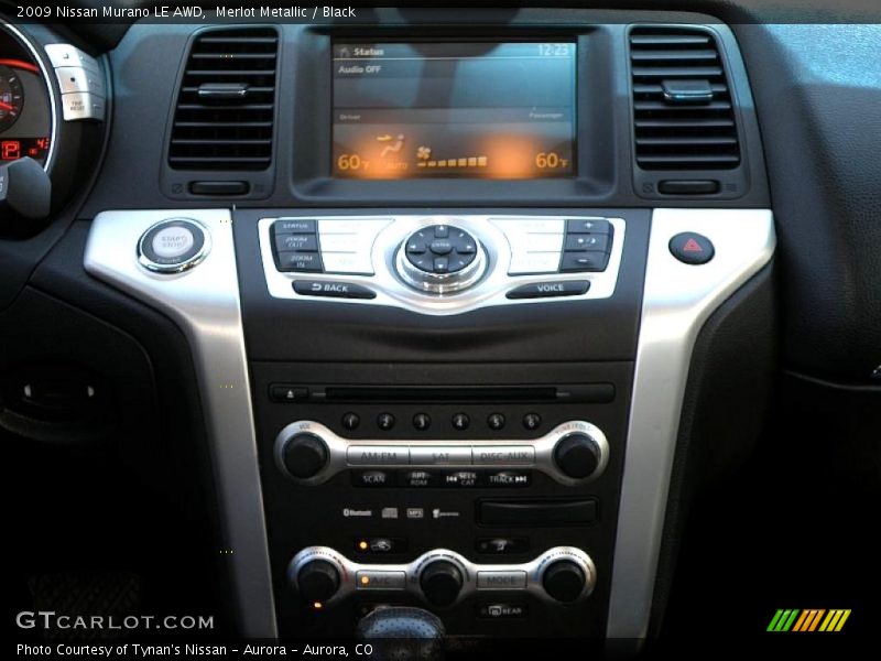 Merlot Metallic / Black 2009 Nissan Murano LE AWD