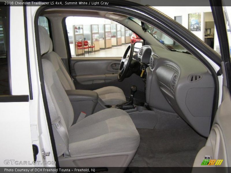 Summit White / Light Gray 2008 Chevrolet TrailBlazer LS 4x4