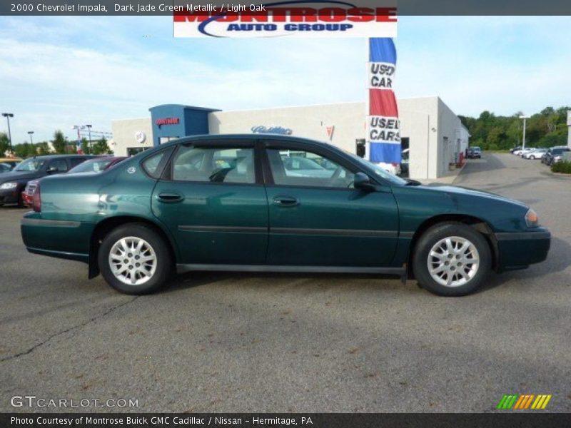 Dark Jade Green Metallic / Light Oak 2000 Chevrolet Impala