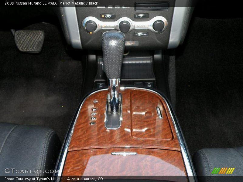 Merlot Metallic / Black 2009 Nissan Murano LE AWD