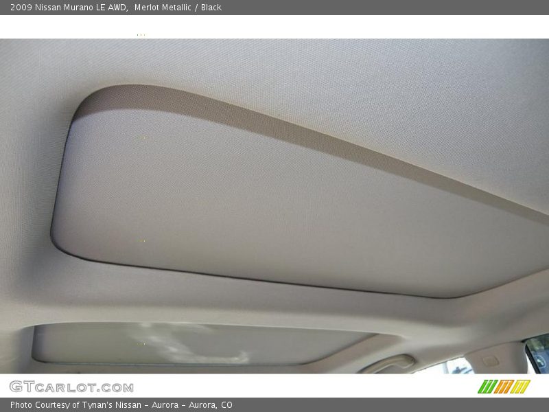 Merlot Metallic / Black 2009 Nissan Murano LE AWD