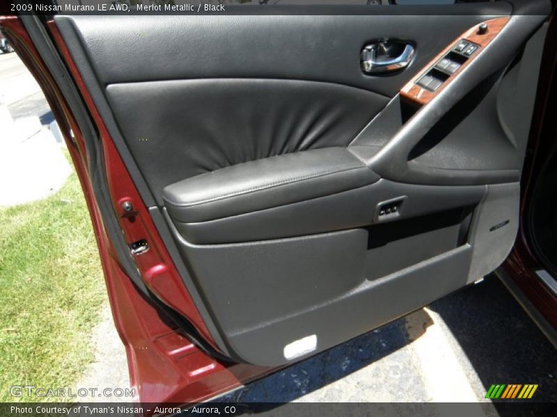 Merlot Metallic / Black 2009 Nissan Murano LE AWD