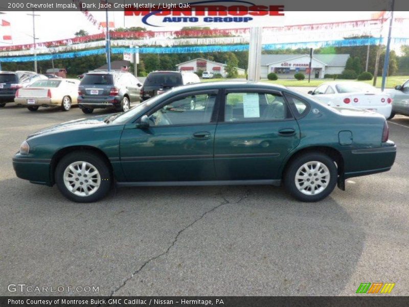 Dark Jade Green Metallic / Light Oak 2000 Chevrolet Impala