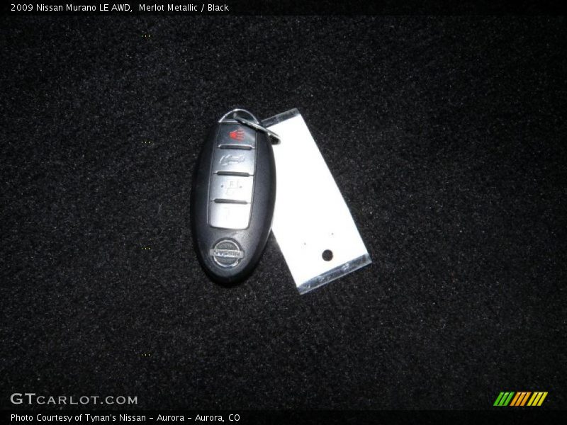 Merlot Metallic / Black 2009 Nissan Murano LE AWD