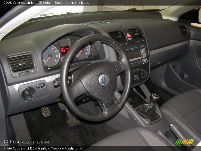 Black / Anthracite Black 2008 Volkswagen Jetta SE Sedan