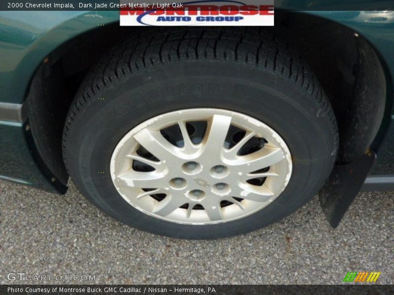 Dark Jade Green Metallic / Light Oak 2000 Chevrolet Impala