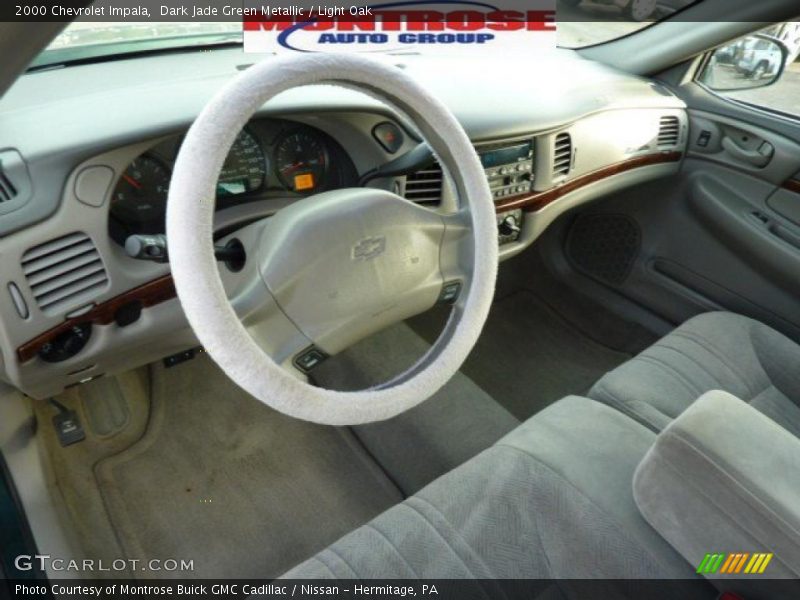 Dark Jade Green Metallic / Light Oak 2000 Chevrolet Impala