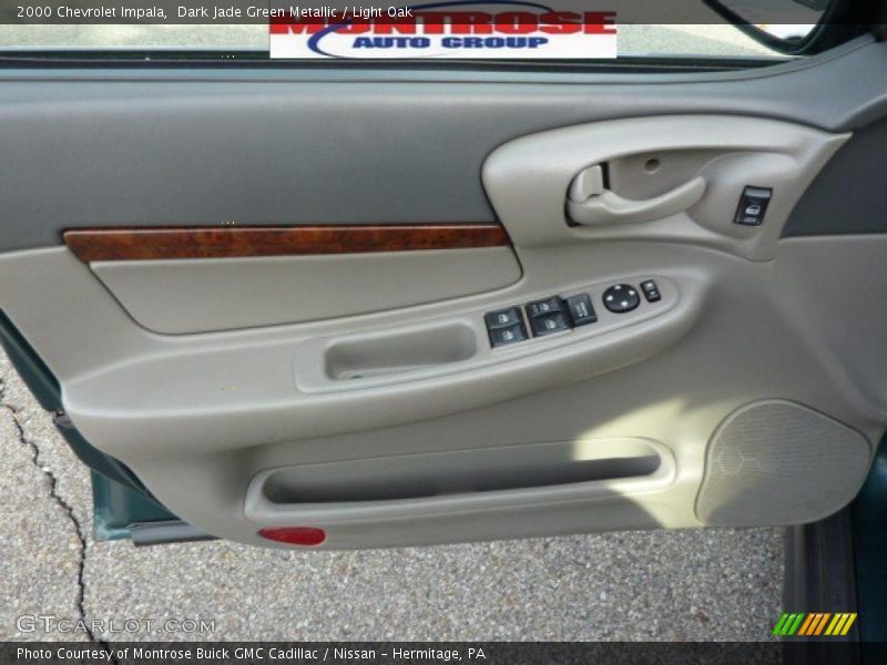 Dark Jade Green Metallic / Light Oak 2000 Chevrolet Impala