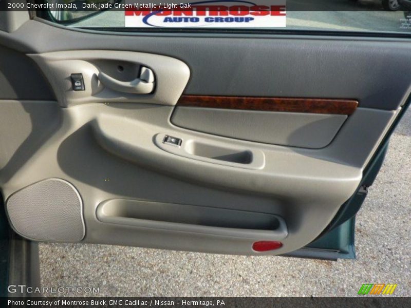 Dark Jade Green Metallic / Light Oak 2000 Chevrolet Impala