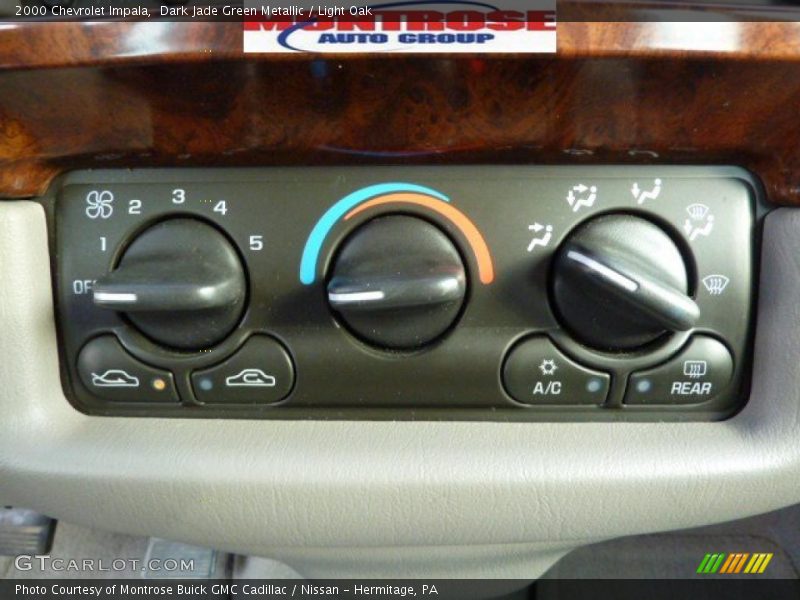 Dark Jade Green Metallic / Light Oak 2000 Chevrolet Impala