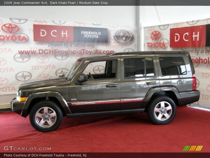 Dark Khaki Pearl / Medium Slate Gray 2006 Jeep Commander 4x4