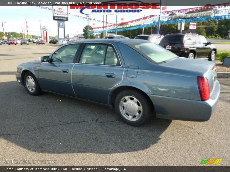 Parisian Blue / Neutral Shale 2000 Cadillac DeVille Sedan