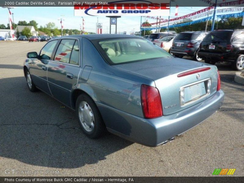 Parisian Blue / Neutral Shale 2000 Cadillac DeVille Sedan