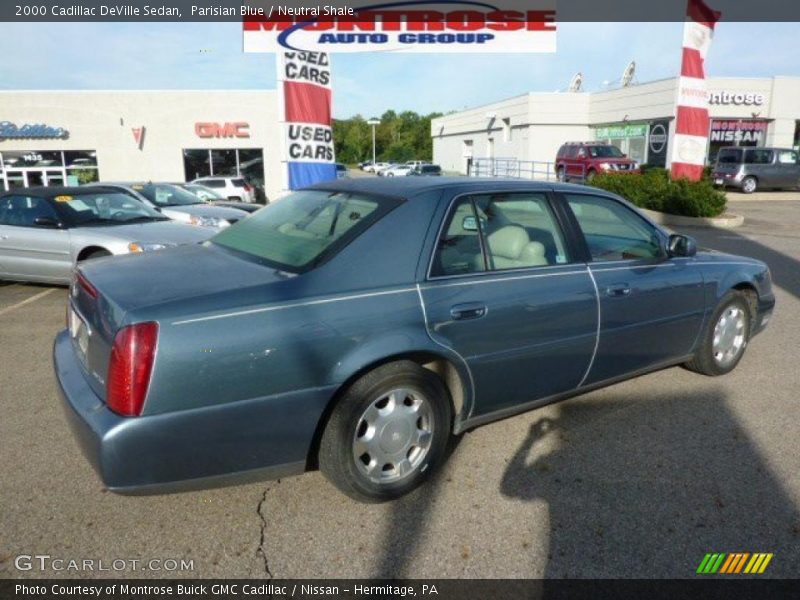 Parisian Blue / Neutral Shale 2000 Cadillac DeVille Sedan