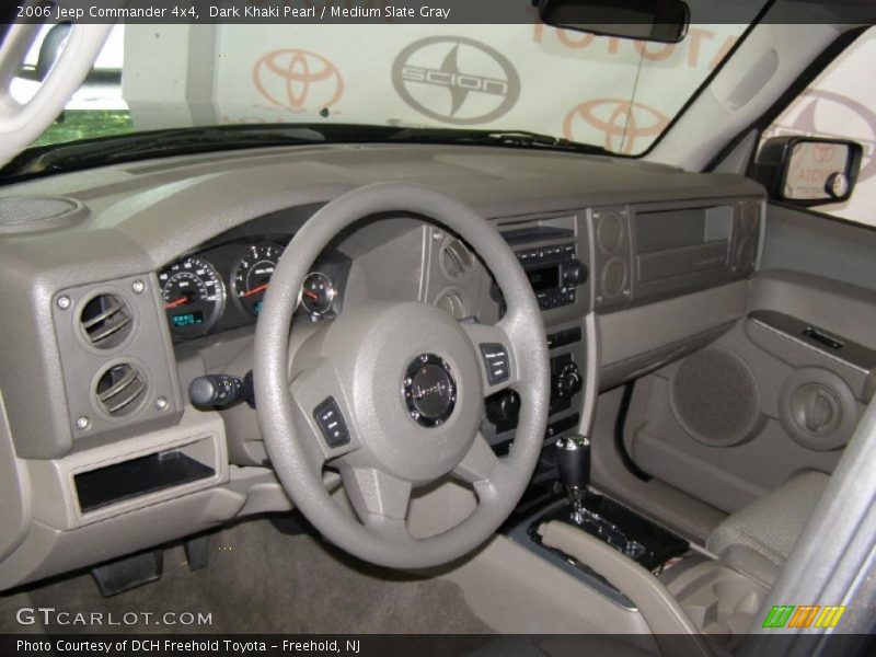 Dark Khaki Pearl / Medium Slate Gray 2006 Jeep Commander 4x4
