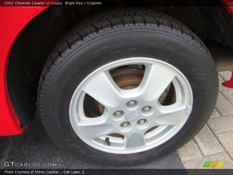 Bright Red / Graphite 2002 Chevrolet Cavalier LS Coupe
