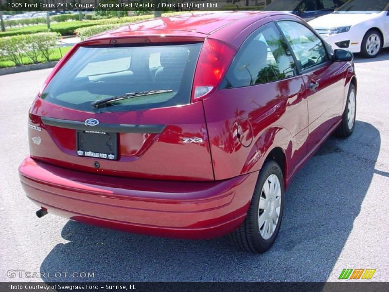 Sangria Red Metallic / Dark Flint/Light Flint 2005 Ford Focus ZX3 S Coupe