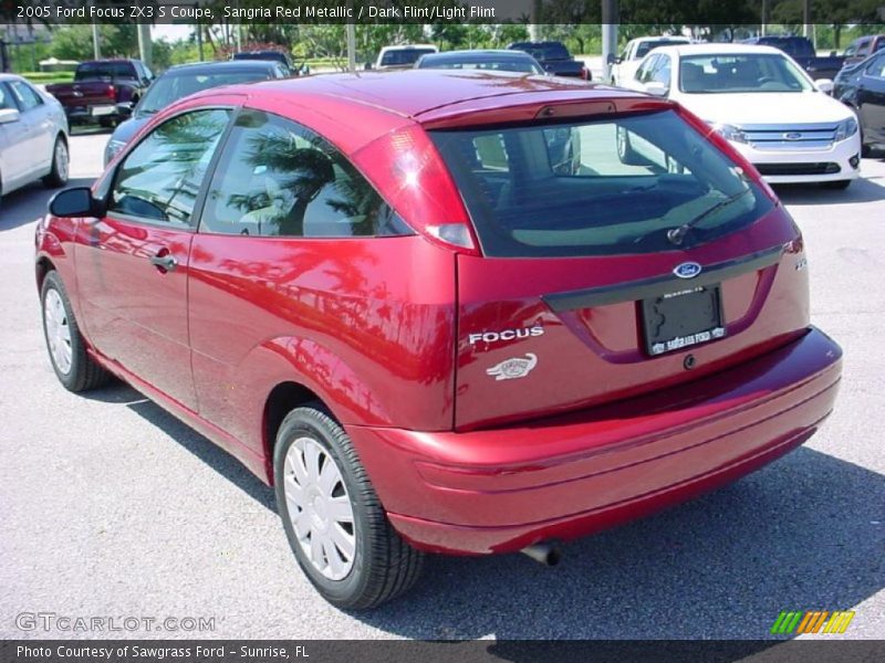 Sangria Red Metallic / Dark Flint/Light Flint 2005 Ford Focus ZX3 S Coupe