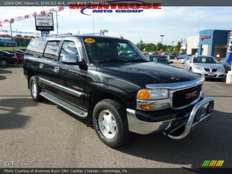 Onyx Black / Stone Gray 2004 GMC Yukon XL 1500 SLT 4x4