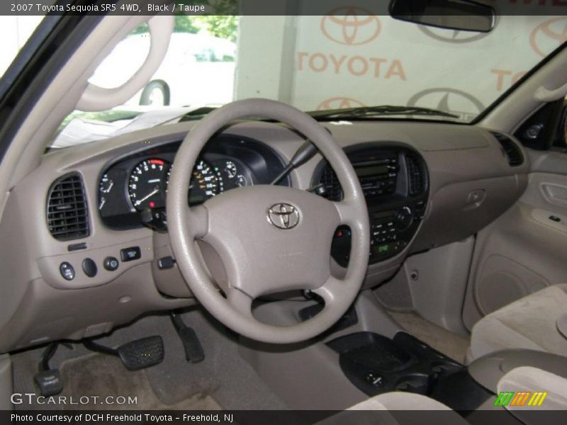 Black / Taupe 2007 Toyota Sequoia SR5 4WD