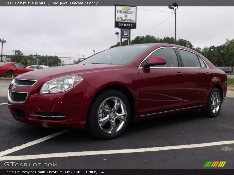 Red Jewel Tintcoat / Ebony 2011 Chevrolet Malibu LT