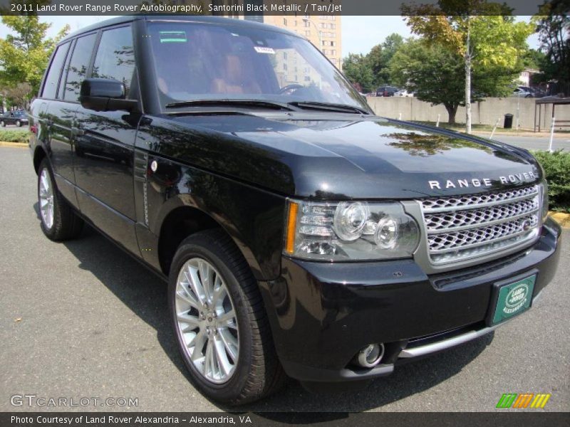Santorini Black Metallic / Tan/Jet 2011 Land Rover Range Rover Autobiography