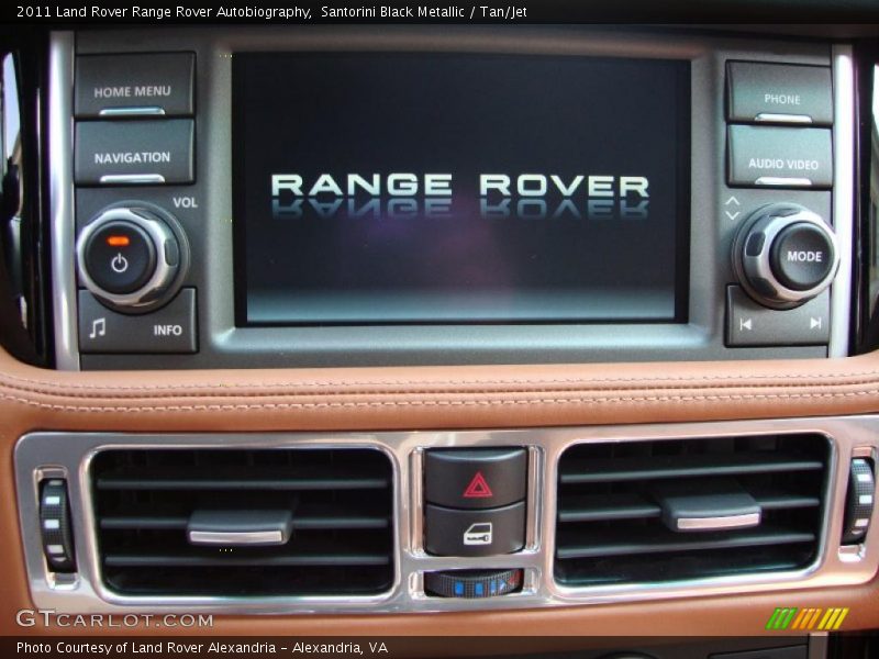 Santorini Black Metallic / Tan/Jet 2011 Land Rover Range Rover Autobiography