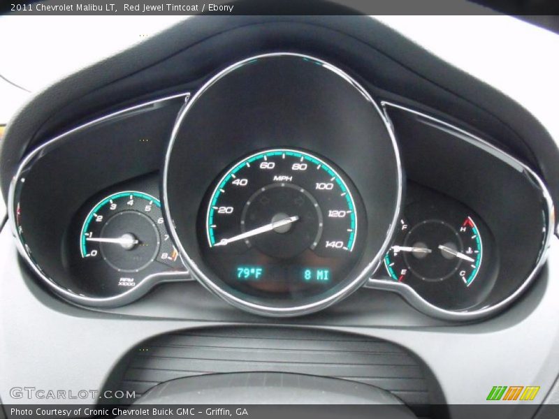 Red Jewel Tintcoat / Ebony 2011 Chevrolet Malibu LT