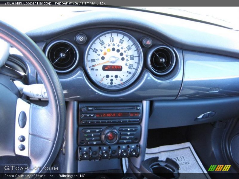 Pepper White / Panther Black 2004 Mini Cooper Hardtop
