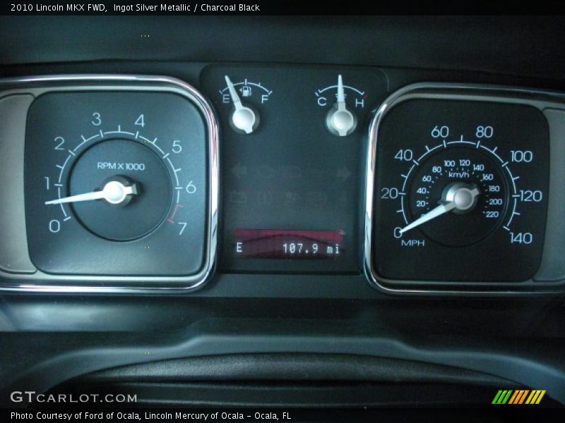 Ingot Silver Metallic / Charcoal Black 2010 Lincoln MKX FWD