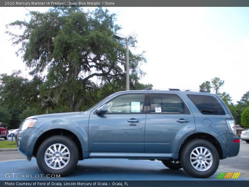 Steel Blue Metallic / Stone 2010 Mercury Mariner I4 Premier