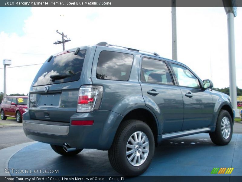 Steel Blue Metallic / Stone 2010 Mercury Mariner I4 Premier