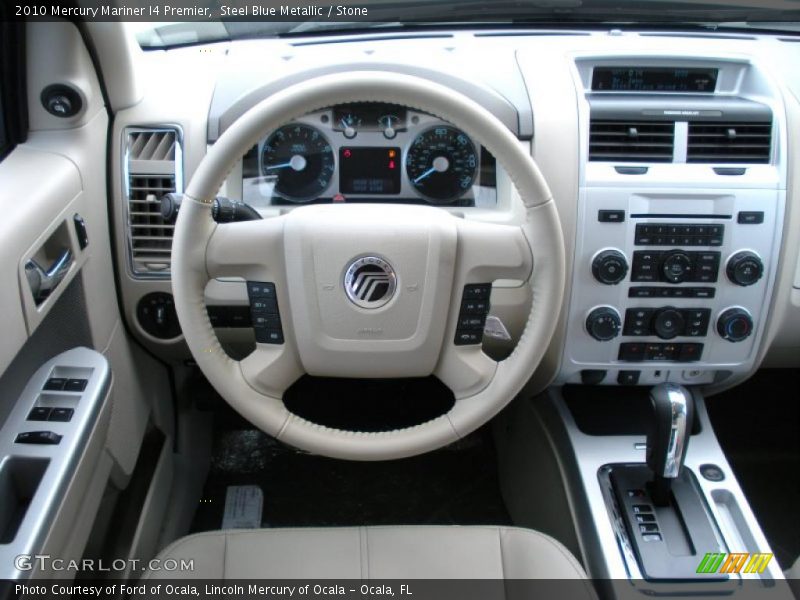 Steel Blue Metallic / Stone 2010 Mercury Mariner I4 Premier