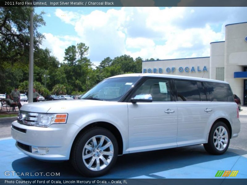 Ingot Silver Metallic / Charcoal Black 2011 Ford Flex Limited