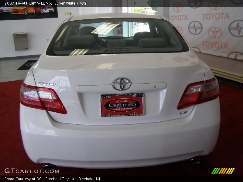 Super White / Ash 2007 Toyota Camry LE V6